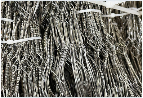 MZP স্বল্প দৃশ্যমানতার তারের বাধা ০.৫-০.৯মিমি ট্যাঙ্ক প্রতিরক্ষা জাল 3