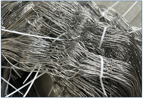 MZP স্বল্প দৃশ্যমানতার তারের বাধা ০.৫-০.৯মিমি ট্যাঙ্ক প্রতিরক্ষা জাল 4