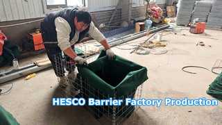 HESCO প্রতিরক্ষামূলক বাধা উত্পাদন প্রক্রিয়া | কাঁচামাল থেকে সমাপ্ত পণ্য পর্যন্ত