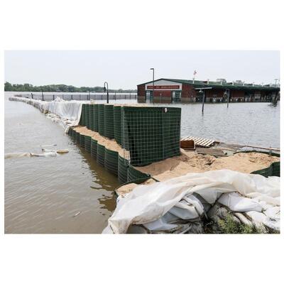 Factory Defensive Barriers Defensive Bag Gabion Bastions/Welded Mesh Barrier Bastion