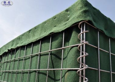 অস্থায়ী হাই সিকিউরিটি মিলিটারি হেসকো বাশনের বাধা, জাল আকার 80 * 80 মিমি