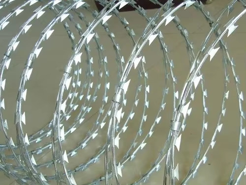 উচ্চ মানের কাঁচা কাঁটাতারের 0.5mm-5.0mm কাঁটাতারের গ্যালভানাইজড Bto-12 গ্যালভানাইজড কাঁচা কাঁটাতারের সুরক্ষা