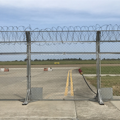 90cm CBT-65 স্টেইনলেস স্টীল Concertina রেজার airport protection fence জন্য কাঁটাতারের