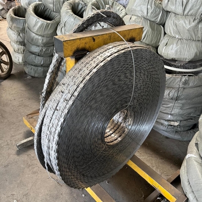 গরম ডুবিয়ে গ্যালভানাইজড Cbt65 Bto30 Bto-22 রোল কনসার্টিনা ডাবল স্ট্র্যান্ড রেজার ব্লেড বার্বড ওয়্যার