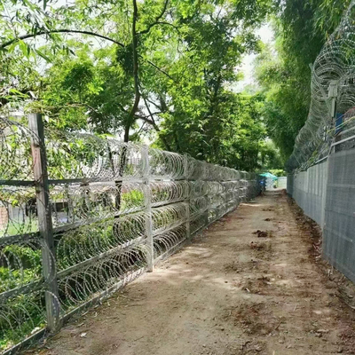 হট ডুব গ্যালভানাইজড রেজার ব্লেড বার্বড ওয়্যার বিটো -২২ কনসার্টিনা ডাবল স্ট্র্যান্ড রেজার ওয়্যার মেশ