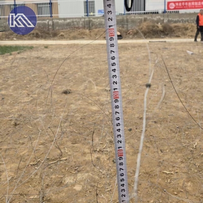 10x10x1.1-1.4M স্টীল কম দৃশ্যমানতার তারের জন্য পুটানকা জাল অ্যান্টি ট্যাঙ্ক বাধা জাল