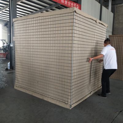 Hot Dipped Galvanized Hesco Barrier for Flood Control and Military Defense