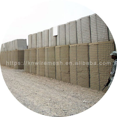 Hole 7.62*7.62 cm Galvanized Galfan Defensive Barrier Used For Shooting Range