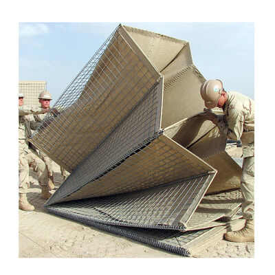 Standard Military Hot Galvanized Defensive Bastion Barriers，Hesco Defensive Sand Wall In Shooting range