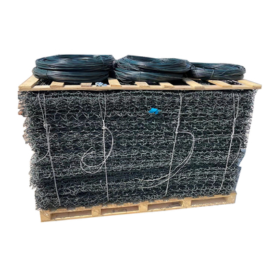 2x1x0.5m গ্যাবিয়ন বক্স হট ডিপ গ্যালভানাইজড রক 2.2mm / 6x8cm