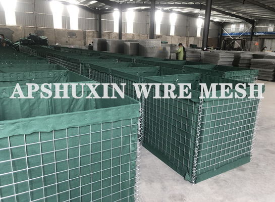 300gsm জিওটেক্সটাইল বিস্ফোরণ প্রমাণ প্রতিরক্ষামূলক বাধা 5 মিমি 4 মিমি তার