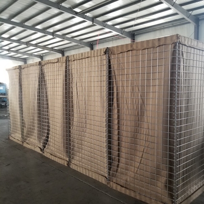 Mil 3 4mm 75cmx75cm Hesco Baskets Military Sand Barriers ISO সার্টিফিকেশন