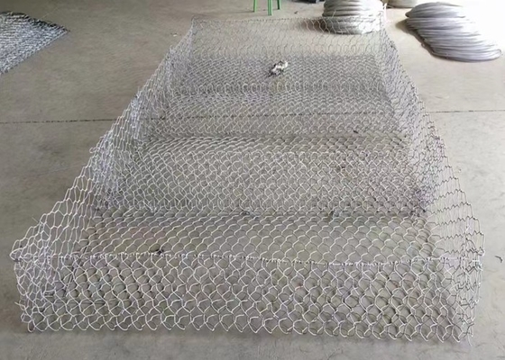 80x100 মিমি 3 মিমি ওয়্যার গ্যালভানাইজড হেক্সাগোনাল গ্যাবিওন বাস্কেট