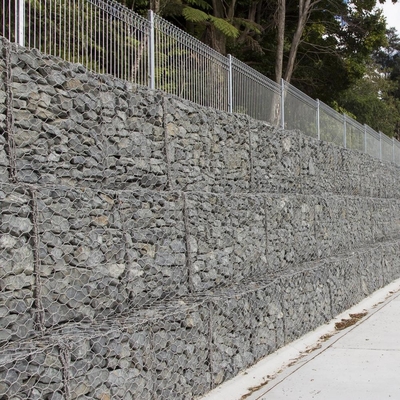 নদী প্রকল্প এবং সেতু অধীনে জন্য woven ভাঁজ পাথর ভরা Gabions