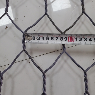 কনস্ট্রাকশন কন্টাক্টর 3.05 মিমি পিভিসি টেরামেশ গ্যাবিয়ন ঝুড়ি ভর্তি পাথর গ্যালভানাইজড