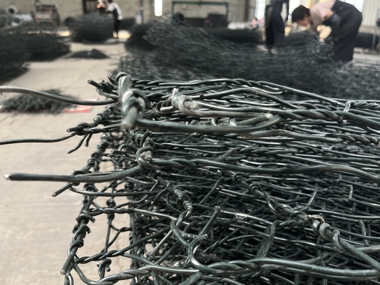 পাথরের দেয়াল নির্মাণের জন্য 2m X 1m X 1m গ্যাবিয়ন বক্স