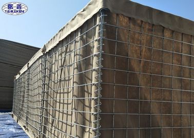 ফ্যাব্রিক রেখাযুক্ত সামরিক Gabion বক্স, Gabion Baskets ওয়াল বজায় রাখা