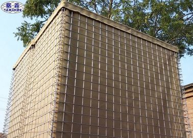 বালি প্রাচীর মেষ Gabion বক্স এন্টি ব্লাস্ট রক্ষাকারী ব্যারিয়ার বিস্ফোরণ সংক্রমণ