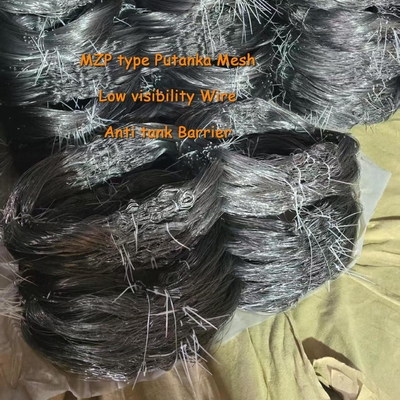 এমজেডপি স্বল্প দৃশ্যমান বাধা বুনন তারের জাল পুটঙ্কা অ্যান্টি ট্যাঙ্ক নেট, ০.৫-০.৯ মিমি স্টিলের তারের আকার সহ