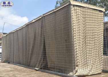 কাস্টম সামরিক Gabion বক্স / galvanized সামরিক বালি ওয়াল