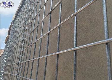 5 মিমি সামরিক Gabion বক্স সামরিক ব্যায়াম ইস্পাত ওয়্যার উপাদান জন্য প্রতিরক্ষামূলক বাধা