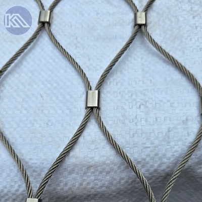 সুরক্ষা এন্টি ড্রোন নেটিং স্টেইনলেস স্টীল Ferrule দড়ি Mesh