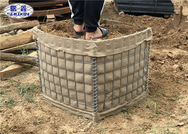 নিরাপদ সরঞ্জাম জন্য গরম ডুব Galvanized Miltary Gabion বক্স SX 2