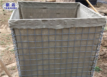 SX9 বালি ফাইলল্ড হেসক প্রতিরক্ষামূলক বাধা / Geotextile রেখাযুক্ত সামরিক Gabion বাধা