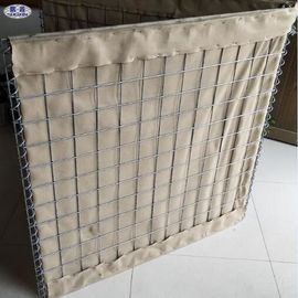 ঢালাই তারের জাল বালি ভরাট বাধা / সামরিক বালি Gabion বক্স ওয়াল