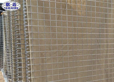 সামরিক ব্যবহৃত Gabion বাস্কেট Morden প্রকার galvanized ইস্পাত উপাদান