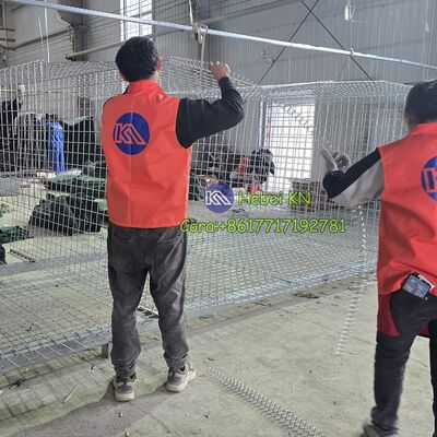 প্রতিযোগিতামূলক হেস্কো ব্যারিয়ার মূল্যের সাথে KN হট ডিপড গ্যালভানাইজড ওয়েল্ডেড গ্যাবিওন বক্স