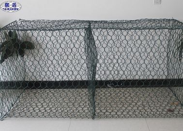 বোনা Gabion ওয়াল Cages / স্টোন বাস্কেট ওয়াল রিভার ব্যাংক সুরক্ষা বজায় রাখা