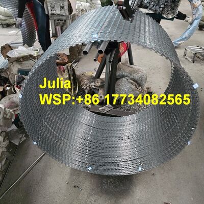 টেকসই 500 মিমি ওডি বিটিও -16 রেজার জাল 102 লুপ রেজার বার্বড ওয়্যার অ্যান্টি-কোরোসিওন আবাসিক কমিউনিটি বেড়া