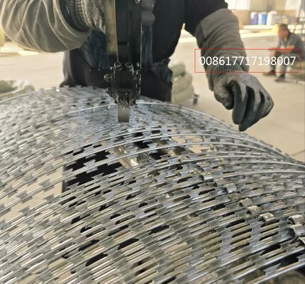 কারখানা সরাসরি সরবরাহ রেজার ব্লেডযুক্ত কাঁটাতার কারাগার সীমান্ত খামার