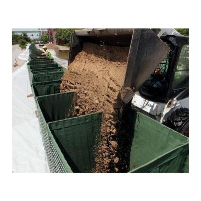 উচ্চ-শক্তির বাধা বালির ব্যাগ প্রতিরক্ষামূলক বাধা বেষ্টিত ময়লা ভরা দেয়াল