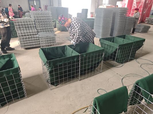 মিল 1 ফোল্ডিং মিলিটারি ব্যারিয়ার গ্যালভানাইজড সিকিউরিটি ওয়াল ফ্লাড ট্যাকটিক্যাল বালি-ভরা বাধা