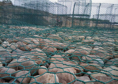 Pvc লেপা Gabion Baskets, সমুদ্র সৈকত প্রকৌশল জন্য রক ভরাট গ্যাবিন Cages