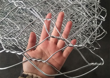 গরম ডুব Galvanized তারের জাল বয়ন / Gabion স্টোন Cages বজায় রাখা