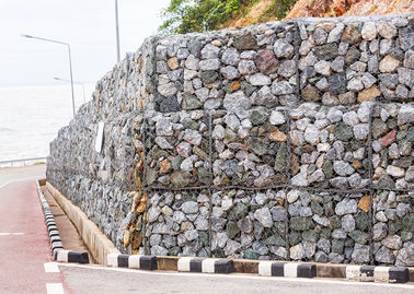 পিভিসি লেপা Gabion Baskets Gabion ওয়াল Cages, ব্যাংক সুরক্ষা জন্য Gabion বক্স